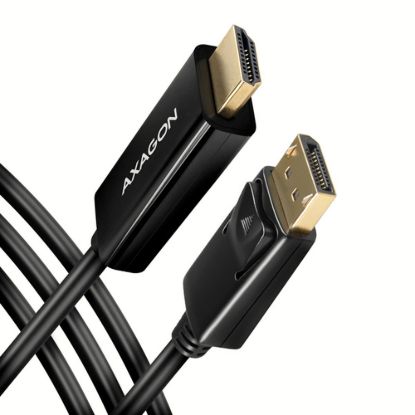 Obrázek AXAGON RVD- HI14C2, DisplayPort - > HDMI 1.4 redukce / kabel 1.8m, 4K/ 30 Hz