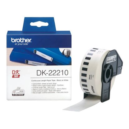Obrázek BROTHER DK- 22210 papírová role 29mm x 30, 48m bílá