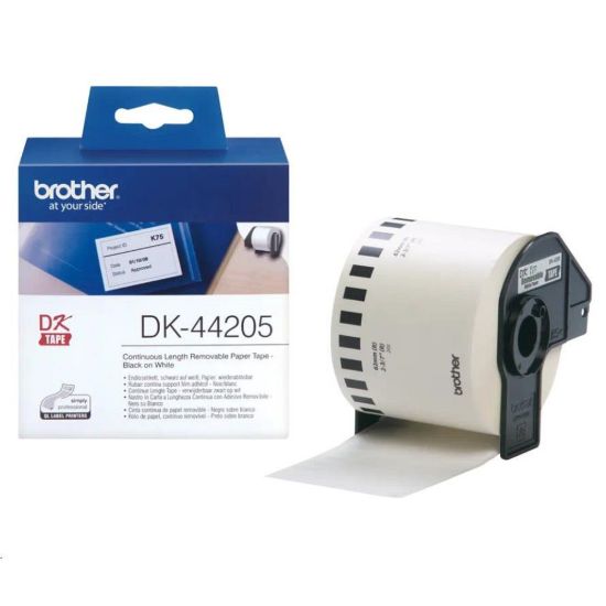 Obrázek BROTHER DK- 44205 papírová páska bílá 62mmx30, 48m