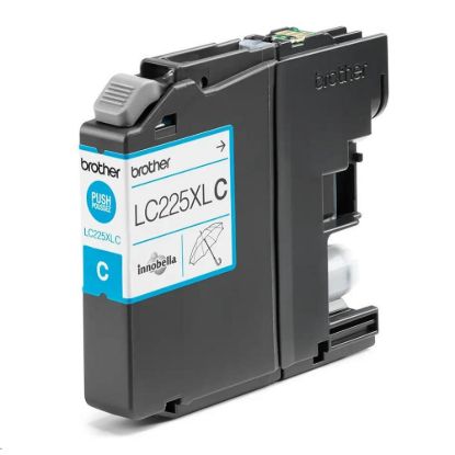 Obrázek BROTHER INK LC- 225XLC azurový inkoust (až 1200 stran A4 dle ISO 24711)