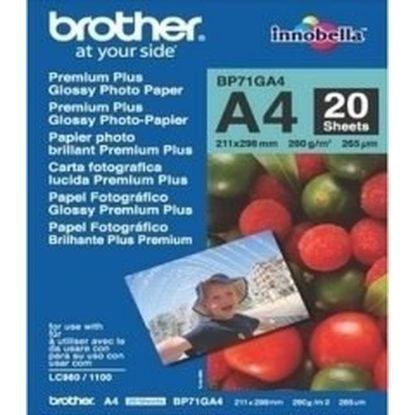 Obrázek BROTHER Paper BP- 71 foto lesklý A4/ 20ks