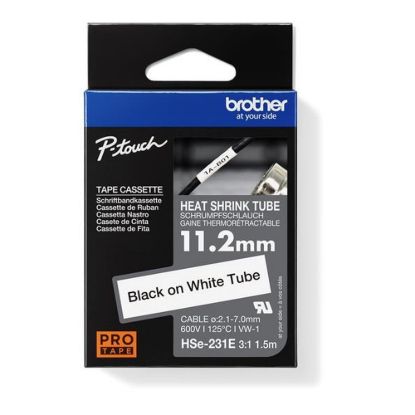 Obrázek BROTHER smršťovací bužírka - HSE- 231E bílá pro E300VP H300 H500 E550 P700 P750 D800 P900 P950 - 11, 2mm / 2, 1- 7mm…