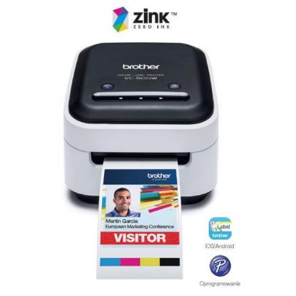 Obrázek BROTHER tiskárna štítků FOTO - VC500 W - WIFI, USB, COLOR bez potřeby inkoustu - Integrovaný odstřih