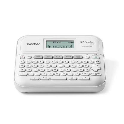 Obrázek BROTHER tiskárna štítků PT- D410VP - 18mm, pásky TZe USB, stolní model, kufr, adaptér v ceně