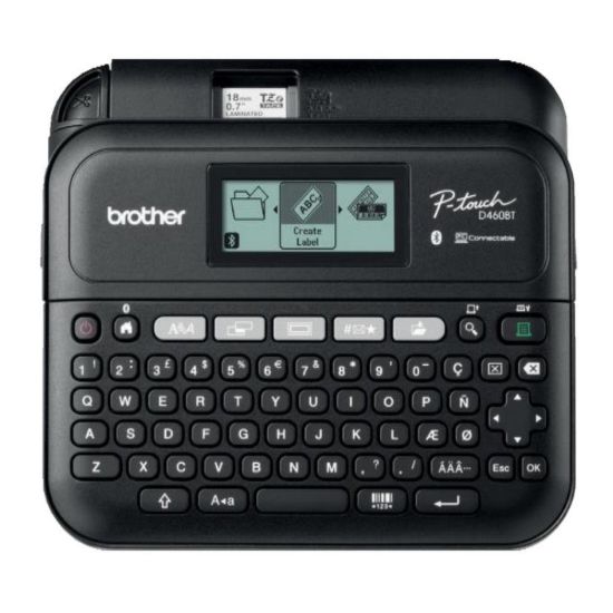 Obrázek BROTHER tiskárna štítků PT- D460BTVP, 18mm pásky, USB, kufřík, velký grafický displej