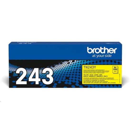 Obrázek BROTHER Toner TN- 243Y - PRO HLL3210 HLL3270 DCPL3510 DCPL3550 MFCL3730 MFCL3770 - cca 1000stran