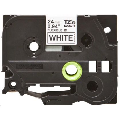 Obrázek BROTHER TZEFX251 - kazeta TZ šířky 24mm, flexibilní páskou TZE- FX251, bílá/ černé písmo
