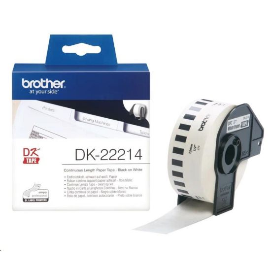 Obrázek BROTHER DK- 22214 papírová role 12mm x 30, 48m