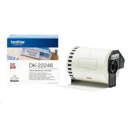 Obrázek BROTHER DK- 22246 Originální páska Brother - černá na bílé, šířka 103 mm