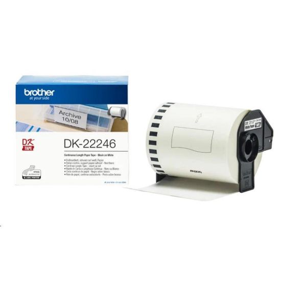 Obrázek BROTHER DK- 22246 Originální páska Brother - černá na bílé, šířka 103 mm