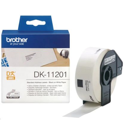 Obrázek BROTHER DK-11201 Adresní štítky standart (400 ks) 29 mm x 90 mm
