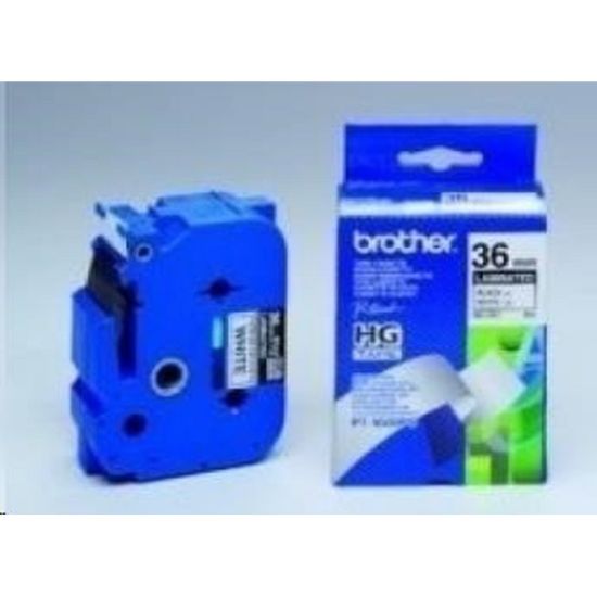 Obrázek BROTHER HGE261V5 Labelling Supplies, 36mm Black/White (5 pcs Pack)  High Grade Tape