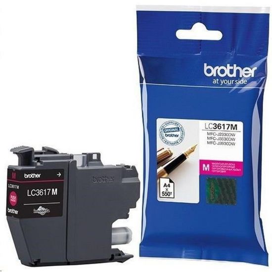 Obrázek BROTHER INK LC- 3617M purpurový, magenta - 550stran, J2330, J3530, J3930