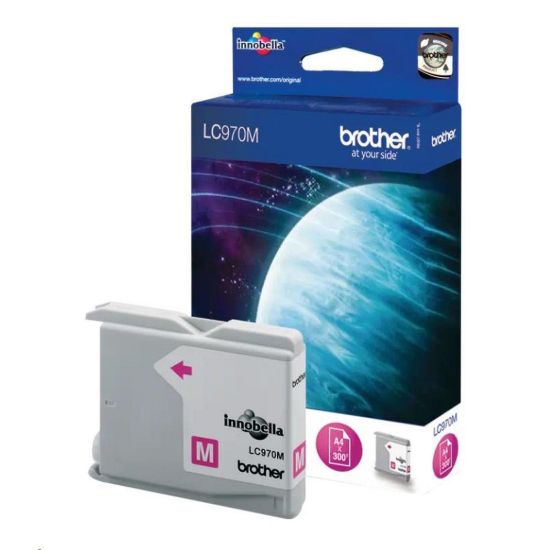 Obrázek BROTHER INK LC- 970M magenta (EW*) cca 300