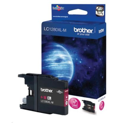 Obrázek BROTHER INK LC-1280XLM, purpurový inkoust pro MFC-J6910DW, 1 200 str.
