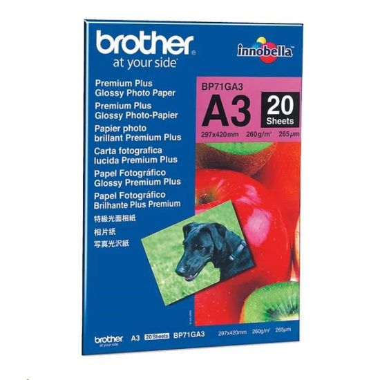 Obrázek BROTHER Paper BP-71 foto lesklý A3/20ks