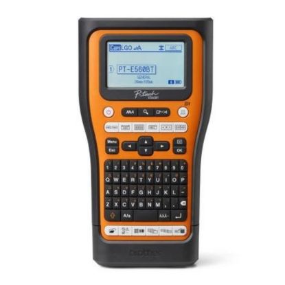 Obrázek BROTHER tiskárna štítků PT- E560BTVP - 12, 24mm, pásky, mobilní, s pouzdrem, Tiskárna Štítků pro průmysl a elekt