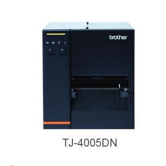 Obrázek BROTHER tiskárna štítků TJ- 4005DN (tisk štítků, 203 dpi, max šířka štítků 107 mm) USB, LAN, RS- 232C, LED indikace