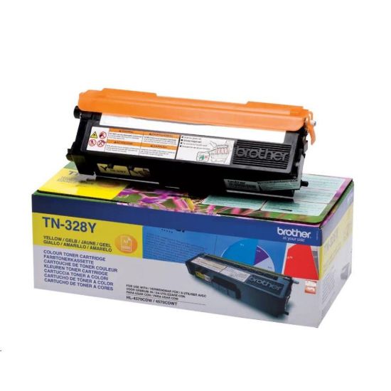 Obrázek BROTHER Toner TN- 328Y žlutý pro HL4570CDW