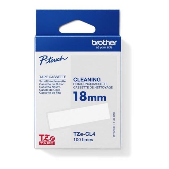 Obrázek BROTHER TZECL4 - kazeta TZ šířky 18mm, TZE- CL4, 100 použití, čistící kazeta