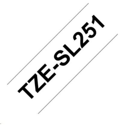 Obrázek BROTHER TZESL251 - kazeta TZ šířky 24mm, lamino TZE- SL251, bílá/ černé písmo
