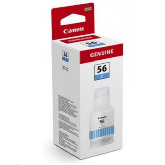 Obrázek Canon BJ INK GI- 56 C EUR Cyan Ink Bottle pro Maxify GX6050/ 3050/ 5550/ 7050/ 4050/ 5050/ 6550 (15755 str.)