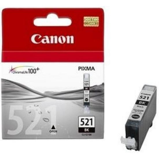 Obrázek Canon CARTRIDGE CLI- 521BK černá pro MP- 980, PIXMA iP3600, 4600, 4700, MP540, 550, 560, MP620, 630, 640, MP980, MX…