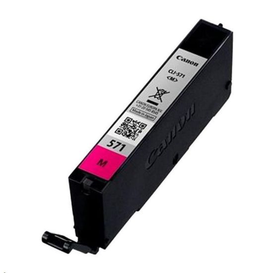 Obrázek CANON CARTRIDGE CLI- 571 M purpurová pro PIXMA MG575x, MG685x, MG775x, TS505x, TS605x, TS805x (297 str.)