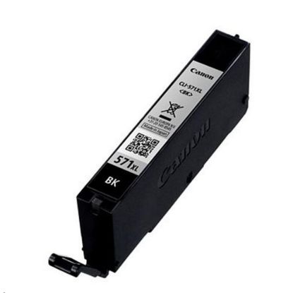 Obrázek CANON CARTRIDGE CLI- 571BK XL černá pro PIXMA MG575x, MG685x, MG775x, TS505x, TS605x, TS805x, TS905x (5565 str.)