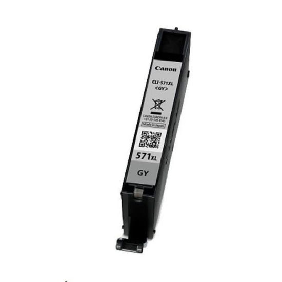 Obrázek CANON CARTRIDGE CLI- 571GY XL šedá pro PIXMA MG575x, MG685x, MG775x, TS505x, TS605x, TS805x, TS905x (3350 str.)