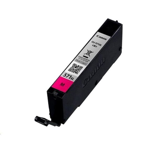 Obrázek CANON CARTRIDGE CLI- 571XL M purpurová pro PIXMA MG575x, MG685x, MG775x, TS505x, TS605x, TS805x, TS905x (715 str.)