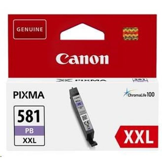 Obrázek Canon CARTRIDGE CLI- 581 XXL foto modrá pro PIXMA TS615x, TS625x, TS635x, TR7550, TS815x (9 140 str.)