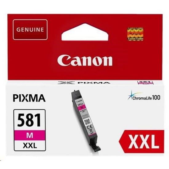 Obrázek Canon CARTRIDGE CLI- 581 XXL purpurová pro PIXMA TS615x, TS625x, TS635x, TR7550, TS815x (760str.)
