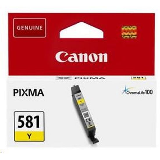 Obrázek Canon CARTRIDGE CLI- 581 žlutá pro PIXMA TS615x, TS625x, TS635x, TS815x, TS825x, TS835x, TS915x (257 str.)