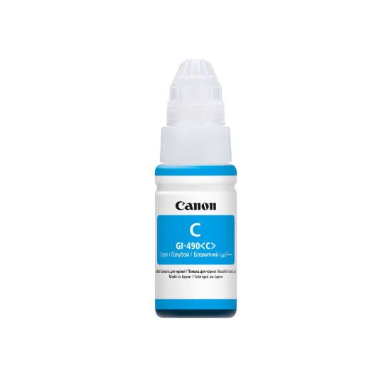Obrázek Canon Cartridge GI- 490 azurová proPIXMA G1400, G1410, G2400, G2410, G3400, G3410, G4400, G4410 (7 000 str.)