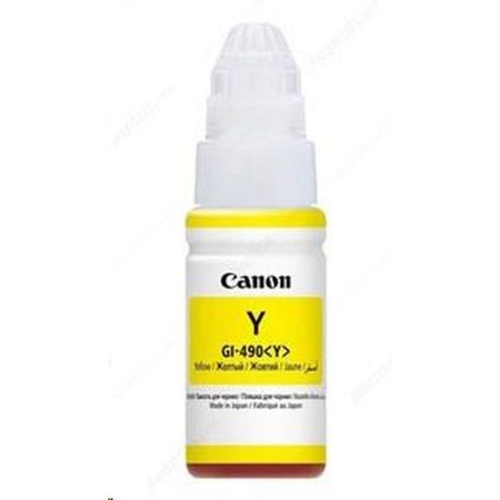 Obrázek Canon Cartridge GI- 490 žlutá proPIXMA G1400, G1410, G2400, G2410, G3400, G3410, G4400, G4410 (7 000 str.)
