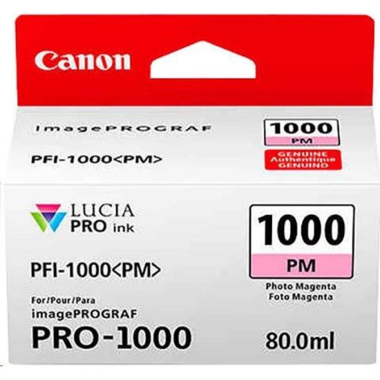 Obrázek Canon CARTRIDGE PFI- 1000M purpurová pro ImagePROGRAF PRO- 1000 (965 str.)