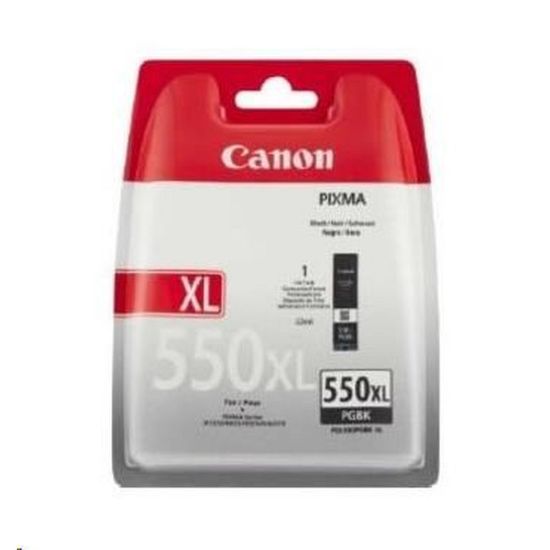 Obrázek Canon CARTRIDGE PGI- 550XL PGBK pigmentová černá pro PIXMA iP7250, iP8750, iX6850, MG5450, MG5 x 50, MG565x (500 str.)