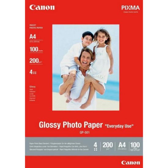 Obrázek Canon fotopapír GP- 501 10 x 15 cm, lesklý 100ks, 200g/ m