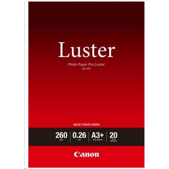 Obrázek Canon fotopapír LU- 101 A3+ fotopapír, 20 ks, lesklý, 260g/ m