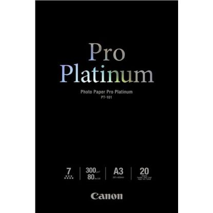 Obrázek Canon fotopapír PT- 101 A3, 20ks, lesklý, 300g/ m