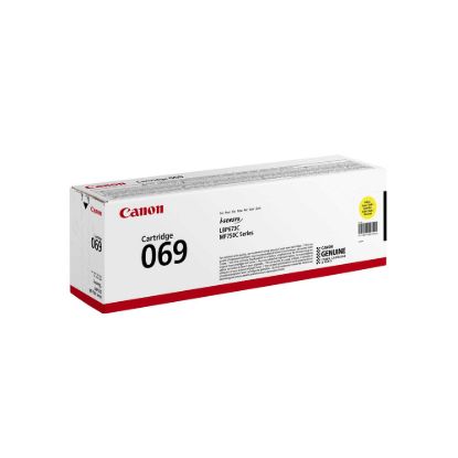 Obrázek Canon TONER CRG 069Y žlutý pro LBP673Cdw, MF752Cdw, MF754Cdw, MF752Cdw II a MF754Cdw II (1 900 str.)