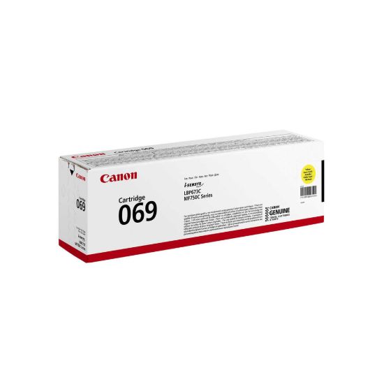 Obrázek Canon TONER CRG 069Y žlutý pro LBP673Cdw, MF752Cdw, MF754Cdw, MF752Cdw II a MF754Cdw II (1 900 str.)
