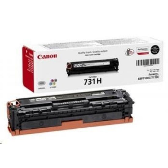 Obrázek Canon TONER CRG- 731H BK černá pro i- SENSYS LBP7100Cn, LBP7110Cw, MF623Cn, MF628Cw, MF8230Cn, MF8280Cw (2 400 str.)