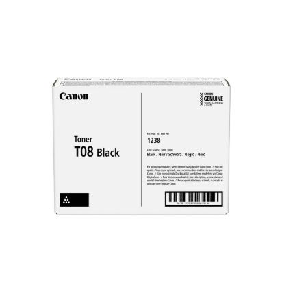 Obrázek CANON toner T08BK černý pro i- Sensys X 1238P, 1238Pr, 1238i a 1238iF (11 000 str.)