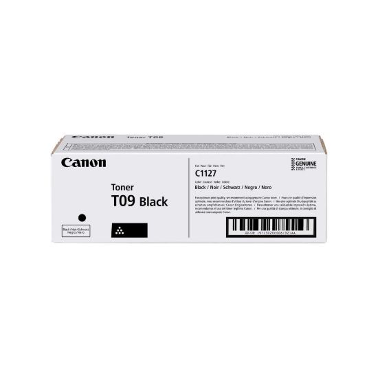 Obrázek CANON toner T09BK černý pro i- Sensys X C1127P , C1127I a C1127IF (7 600 str.)