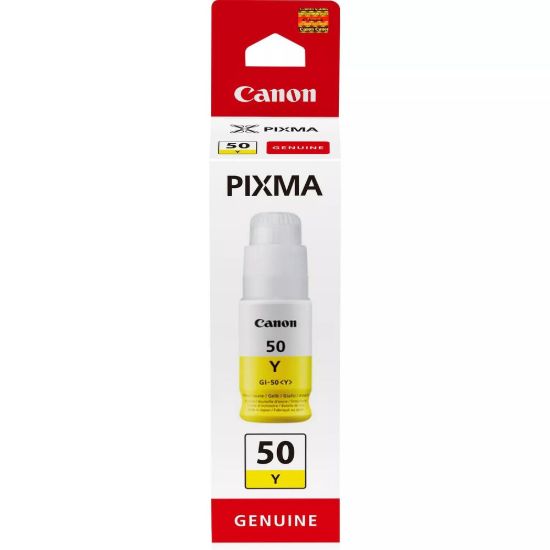 Obrázek Canon BJ INK GI- 50 Yellow Ink Bottle pro Canon PIXMA G6050, G5050, G7050, G7040 (7700 str.)