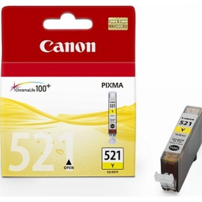 Obrázek Canon CARTRIDGE CLI- 521Y žlutá pro MP- 980, PIXMA iP3600, iP4600, 4700, MP540, 550, 560, MP620, 630, 640 (505 str.)
