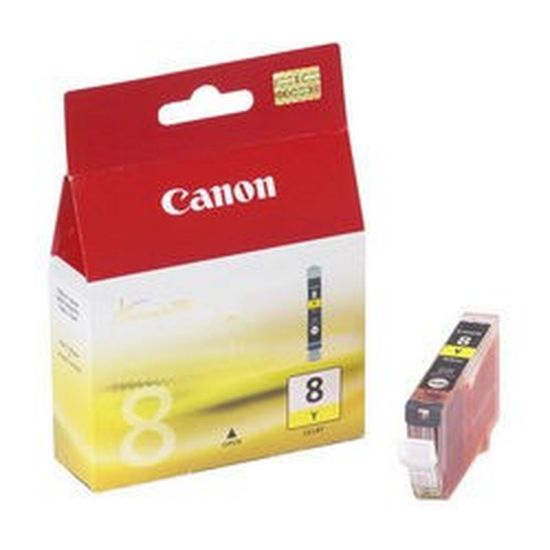Obrázek Canon CARTRIDGE CLI- 8Y žlutá pro iX4000, 5000, MP- 500, MP- 800, PIXMA iP300, 3500, iP4200, 4300, iP4500, iP…