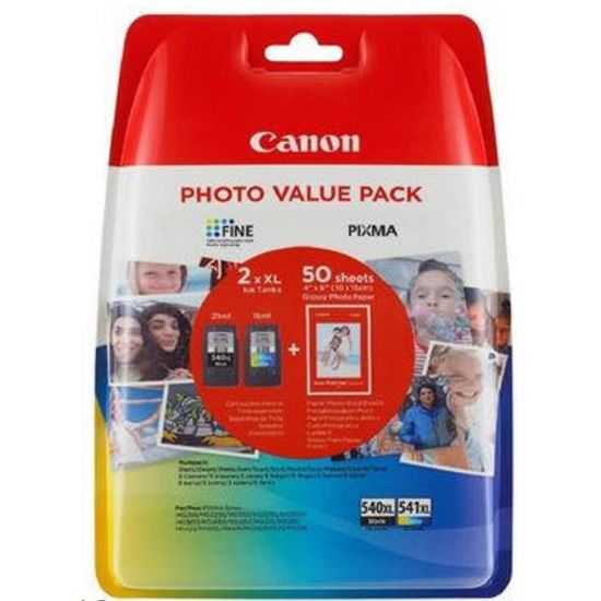 Obrázek Canon CARTRIDGE PG- 540L/ CL- 541XL PHOTO VALUE pro PIXMA MX375, 395, 435, 455, 475, MG2150, 3150, 4150 (180 str.)